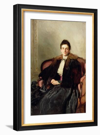 Portrait of Mrs Harold Wilson, 1897 (Oil on Canvas)-John Singer Sargent-Framed Giclee Print