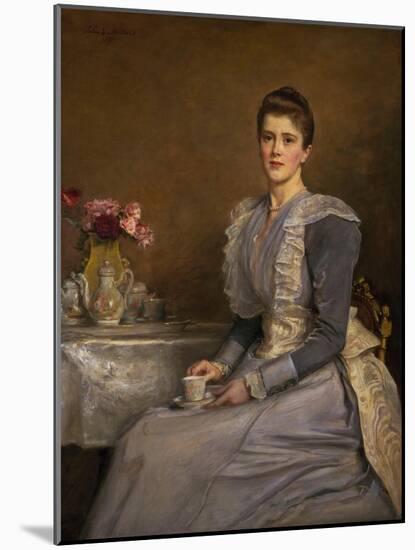 Portrait of Mrs. Joseph Chamberlain (1864-1957), 1891 (Oil on Canvas)-John Everett Millais-Mounted Giclee Print
