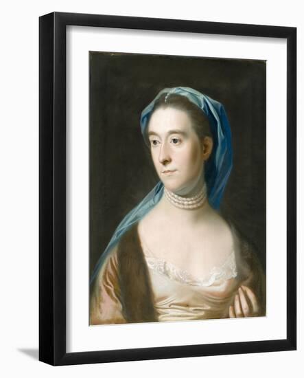 Portrait of Mrs. Joseph Henshaw (Sarah Henshaw, 1736?1822), C. 1770 (Pastel on Paper, Mounted on Li-Daniel Mytens-Framed Giclee Print