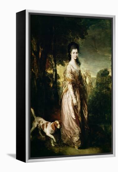 Portrait of Mrs. Lowndes-Stone circa 1775-Thomas Gainsborough-Framed Premier Image Canvas