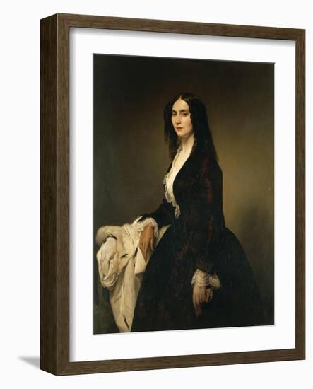 Portrait of Mrs Matilde Juva Branca-Francesco Hayez-Framed Giclee Print