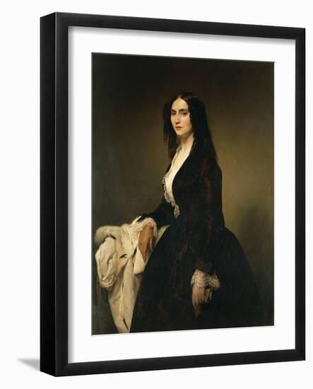Portrait of Mrs Matilde Juva Branca-Francesco Hayez-Framed Giclee Print