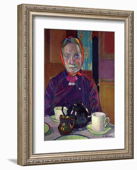 Portrait of Mrs. Mounter-Harold Gilman-Framed Art Print