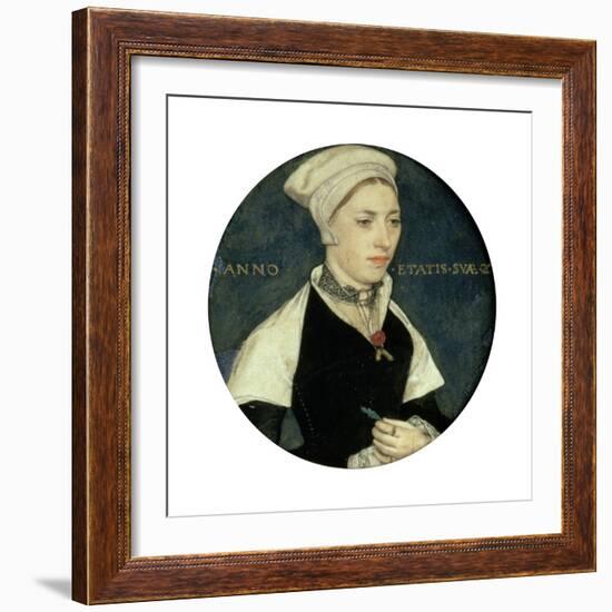 Portrait of Mrs Pemberton, C1535-Hans Holbein the Younger-Framed Giclee Print