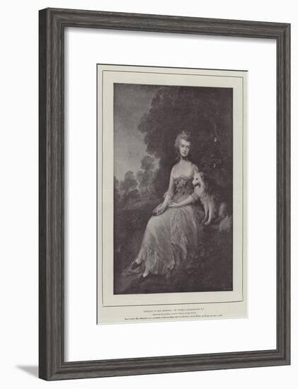 Portrait of Mrs Robinson-Thomas Gainsborough-Framed Giclee Print