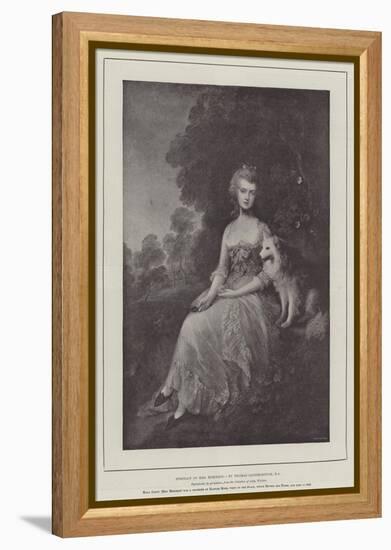 Portrait of Mrs Robinson-Thomas Gainsborough-Framed Premier Image Canvas