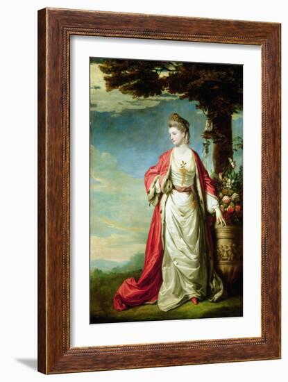 Portrait of Mrs Trecothick, in Turkish Dress-Sir Joshua Reynolds-Framed Giclee Print