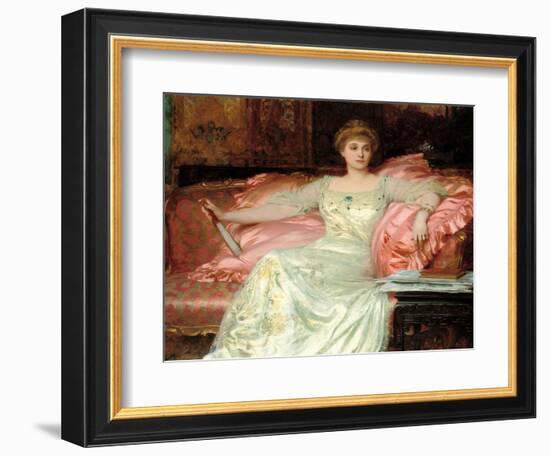 Portrait of Mrs. W. K. D'Arcy, 1902-Frank Dicksee-Framed Giclee Print