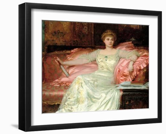 Portrait of Mrs. W. K. D'Arcy, 1902-Frank Dicksee-Framed Giclee Print