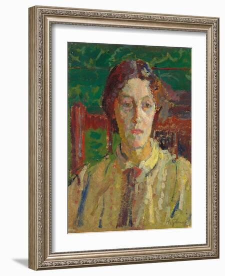 Portrait of Mrs Whelan, C. 1912-3-Harold Gilman-Framed Giclee Print