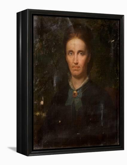 Portrait of Mrs William Glover-Andrew Carrick Gow-Framed Premier Image Canvas