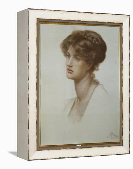 Portrait of Mrs. William J. Stillman, Bust Length, 1869-Dante Gabriel Rossetti-Framed Premier Image Canvas