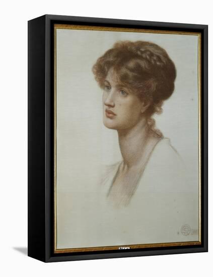 Portrait of Mrs. William J. Stillman, Bust Length, 1869-Dante Gabriel Rossetti-Framed Premier Image Canvas