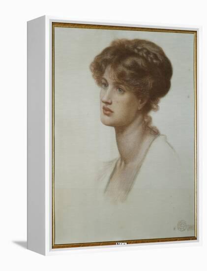 Portrait of Mrs. William J. Stillman, Bust Length, 1869-Dante Gabriel Rossetti-Framed Premier Image Canvas