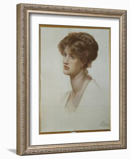 Portrait of Mrs. William J. Stillman, Bust Length, 1869-Dante Gabriel Rossetti-Framed Giclee Print