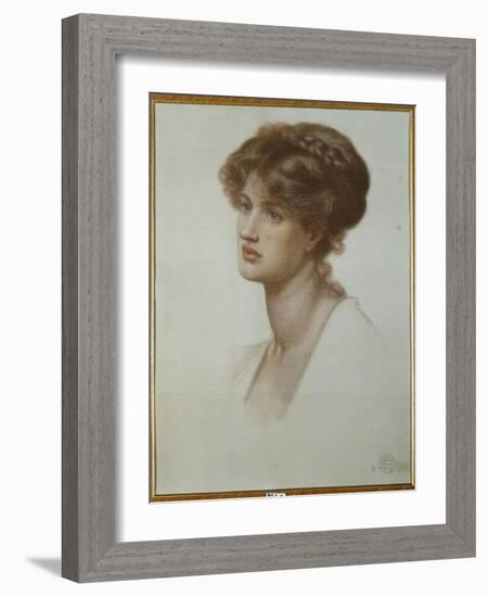 Portrait of Mrs. William J. Stillman, Bust Length, 1869-Dante Gabriel Rossetti-Framed Giclee Print