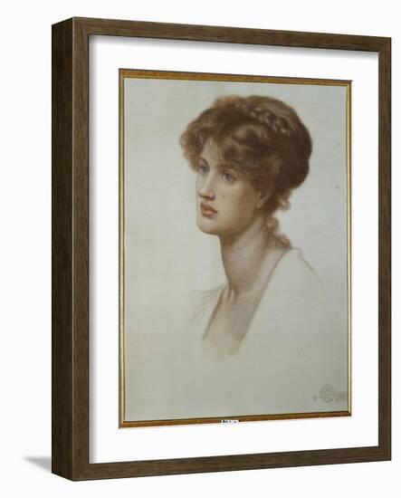 Portrait of Mrs. William J. Stillman, Bust Length, 1869-Dante Gabriel Rossetti-Framed Giclee Print