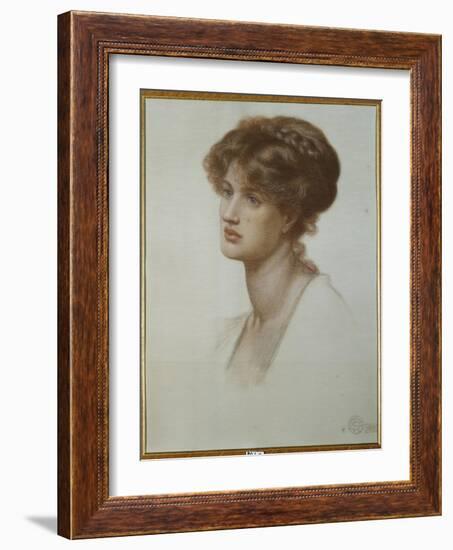 Portrait of Mrs. William J. Stillman, Bust Length, 1869-Dante Gabriel Rossetti-Framed Giclee Print