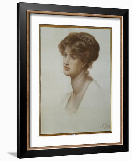 Portrait of Mrs. William J. Stillman, Bust Length, 1869-Dante Gabriel Rossetti-Framed Giclee Print