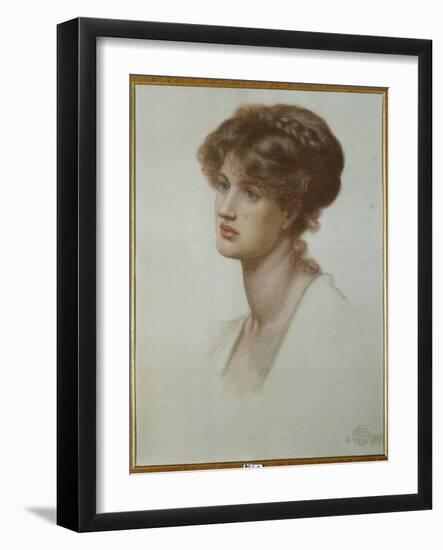 Portrait of Mrs. William J. Stillman, Bust Length, 1869-Dante Gabriel Rossetti-Framed Giclee Print