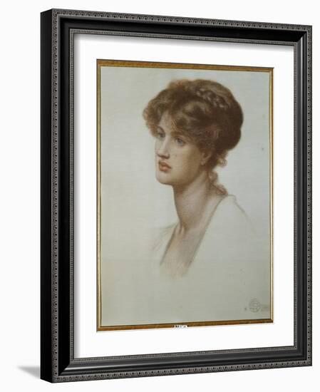 Portrait of Mrs. William J. Stillman, Bust Length, 1869-Dante Gabriel Rossetti-Framed Giclee Print