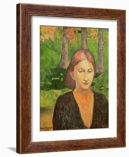 Portrait of My Sister Madeleine, 1888-Emile Bernard-Framed Giclee Print