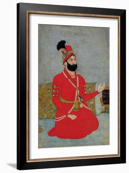 Portrait of Nadir Shah Afshar of Persia, 1700-25-null-Framed Giclee Print