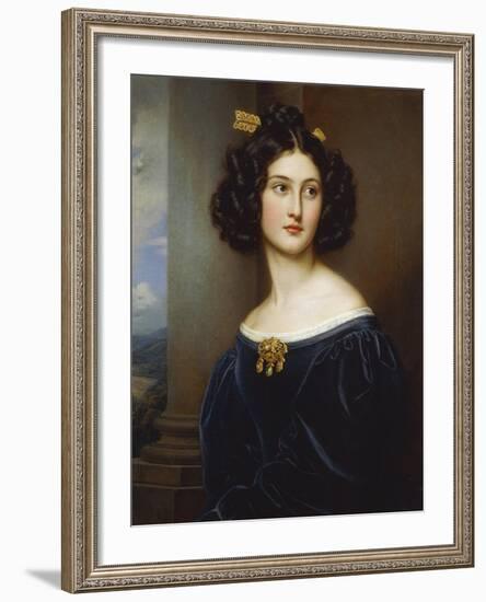 Portrait of Nanette Kaula (1812 - 1876), 1829-Joseph Karl Stieler-Framed Giclee Print