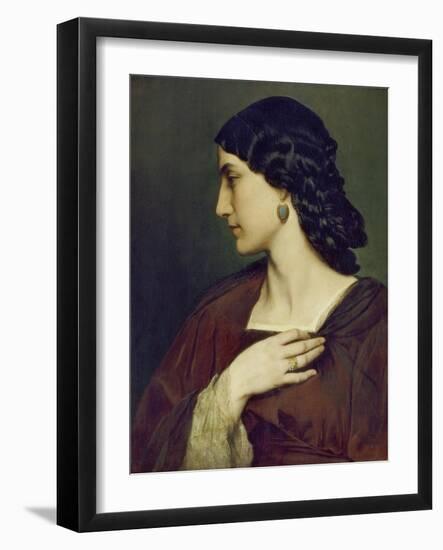 Portrait of Nanna Risi, 1861-Anselm Feuerbach-Framed Giclee Print