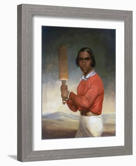 Portrait of Nannultera, a Young Poonindie Cricketer-John Michael Crossland-Framed Giclee Print