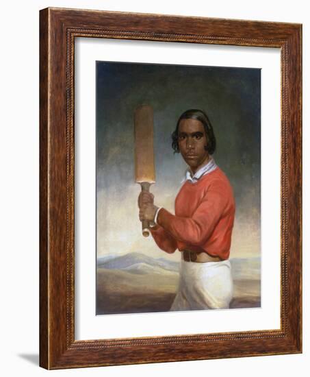 Portrait of Nannultera, a Young Poonindie Cricketer-John Michael Crossland-Framed Giclee Print