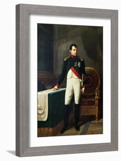 Portrait of Napoleon Bonaparte 1809-Robert Lefevre-Framed Giclee Print
