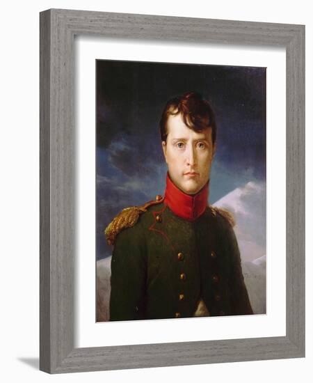 Portrait of Napoleon Bonaparte as First Consul, 1803-François Pascal Simon Gérard-Framed Giclee Print