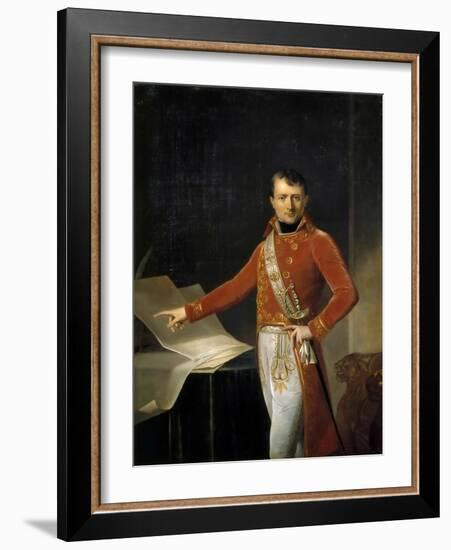 Portrait of Napoleon Bonaparte as First Consul-Anne-Louis Girodet de Roussy-Trioson-Framed Giclee Print