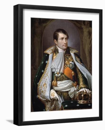 Portrait of Napoleon I Bonapart as King of Italy by Andrea Appiani-null-Framed Photographic Print