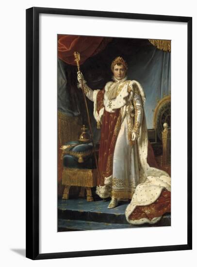 Portrait of Napoleon I in Coronation Robes by Francois Gerard-null-Framed Giclee Print
