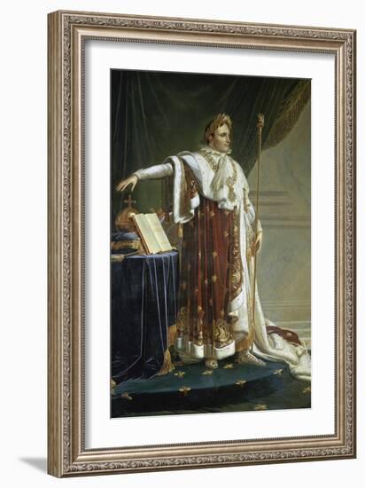 Portrait of Napoleon I in His Coronation Robes-Anne-Louis Girodet de Roussy-Trioson-Framed Giclee Print