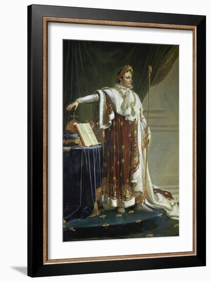 Portrait of Napoleon I in His Coronation Robes-Anne-Louis Girodet de Roussy-Trioson-Framed Giclee Print