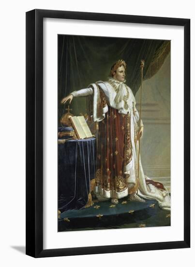 Portrait of Napoleon I in His Coronation Robes-Anne-Louis Girodet de Roussy-Trioson-Framed Giclee Print