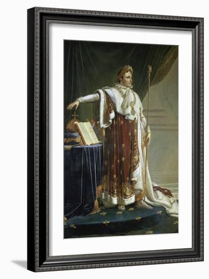 Portrait of Napoleon I in His Coronation Robes-Anne-Louis Girodet de Roussy-Trioson-Framed Giclee Print