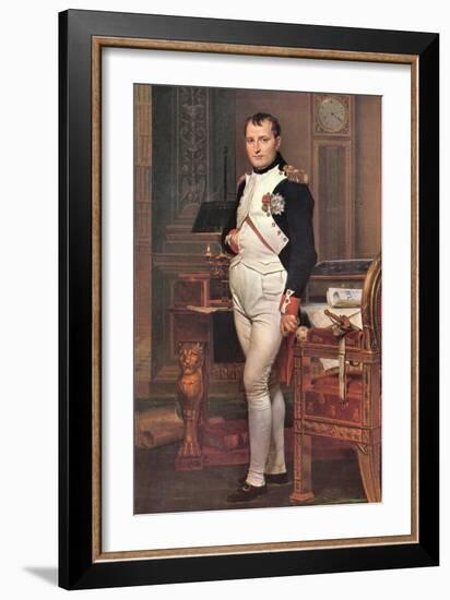 Portrait of Napoleon in His Work Room-Jacques-Louis David-Framed Art Print