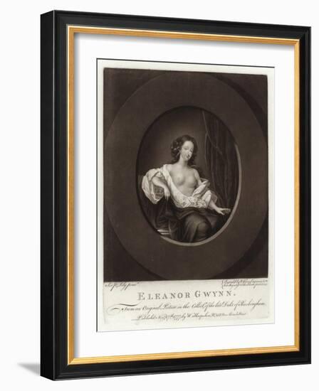 Portrait of Nell Gwyn-Sir Peter Lely-Framed Giclee Print