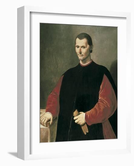 Portrait of Niccolo Machiavelli-Santi Di Tito-Framed Art Print