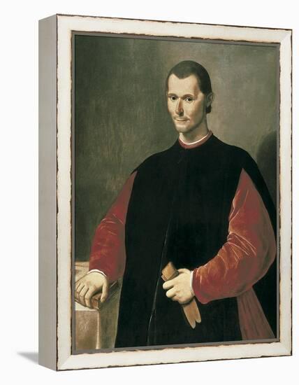 Portrait of Niccolo Machiavelli-Santi Di Tito-Framed Stretched Canvas