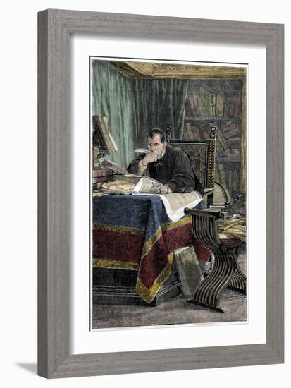 Portrait of Niccolo Machiavelli-Stefano Bianchetti-Framed Giclee Print