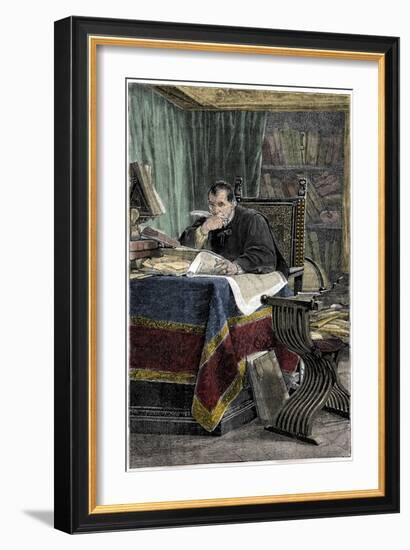 Portrait of Niccolo Machiavelli-Stefano Bianchetti-Framed Giclee Print