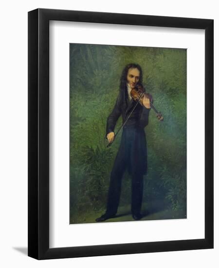 Portrait of Niccolò Paganini (1782-184), 1830-1831-Georg Friedrich Kersting-Framed Giclee Print