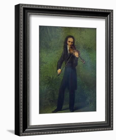 Portrait of Niccolò Paganini (1782-184), 1830-1831-Georg Friedrich Kersting-Framed Giclee Print