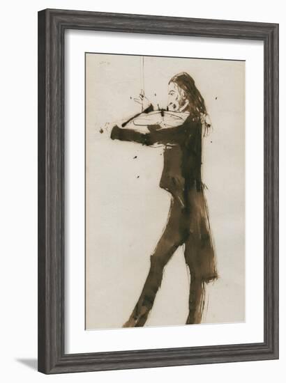 Portrait of Niccolò Paganini (1782-184), 1831-Edwin Henry Landseer-Framed Giclee Print