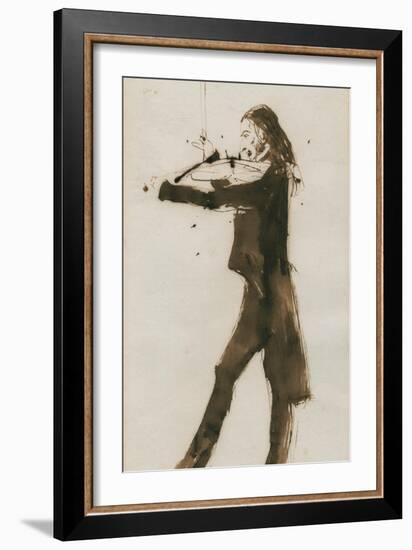 Portrait of Niccolò Paganini (1782-184), 1831-Edwin Henry Landseer-Framed Giclee Print